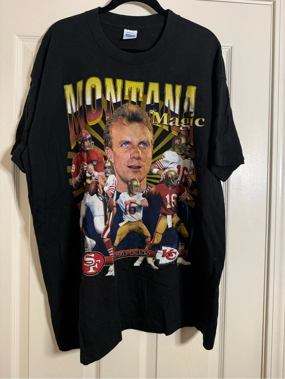 San Francisco 49ers Joe Montana Graphic Tee - Montana Magic
